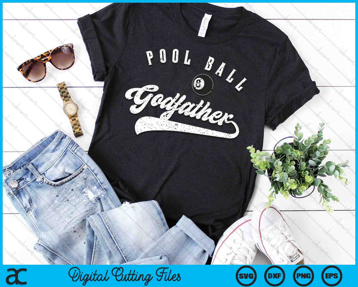 Pool Ball Godfather SVG PNG Digital Cutting File Pool Ball Godfather SVG PNG Digital Cutting File