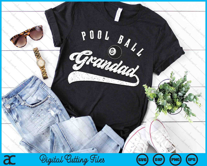 Pool Ball Grandad SVG PNG Digital Cutting File Pool Ball Grandad SVG PNG Digital Cutting File
