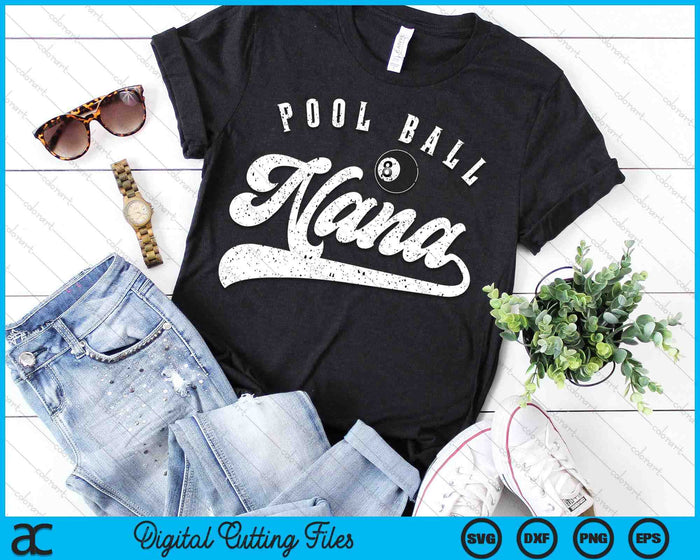 Pool Ball Nana SVG PNG Digital Cutting File Pool Ball Nana SVG PNG Digital Cutting File