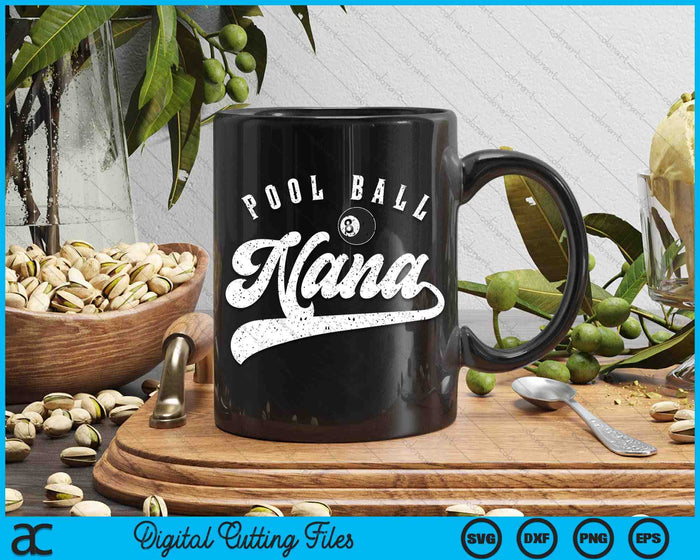 Pool Ball Nana SVG PNG Digital Cutting File Pool Ball Nana SVG PNG Digital Cutting File