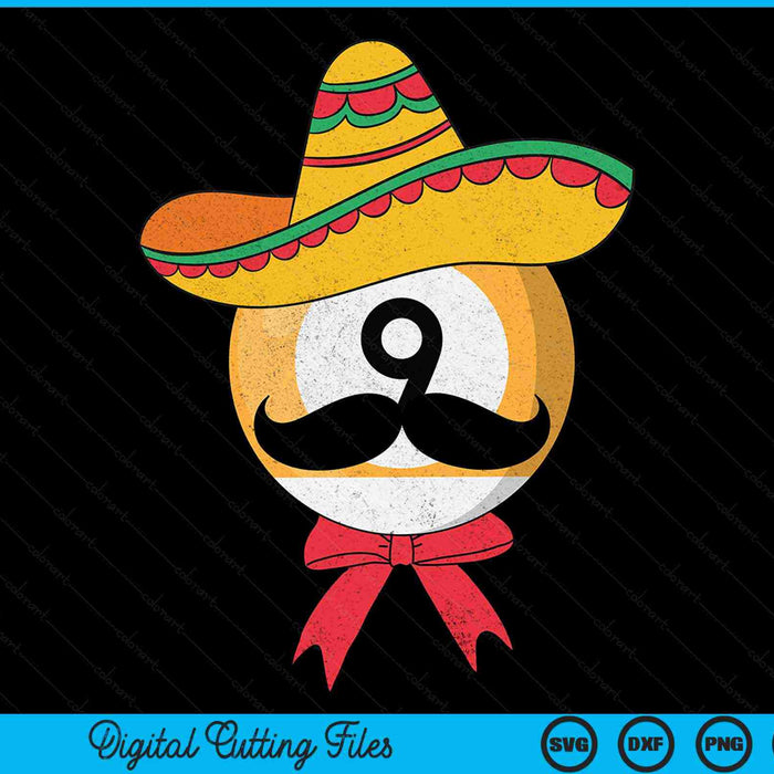 Poolball Mexican Sombrero Cinco De Mayo SVG PNG Digital Printable Files