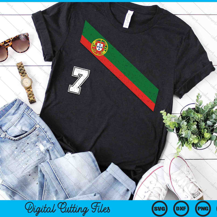 Portugal Soccer Number 7 Portugese Football Sports Lover Fan SVG PNG Digital Cutting File Portugal Soccer Number 7 Portugese Football Sports Lover Fan SVG PNG Digital Cutting File