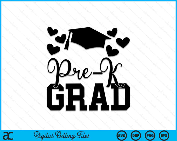 Pre-K Grad Graduation SVG PNG Cutting Printable Files