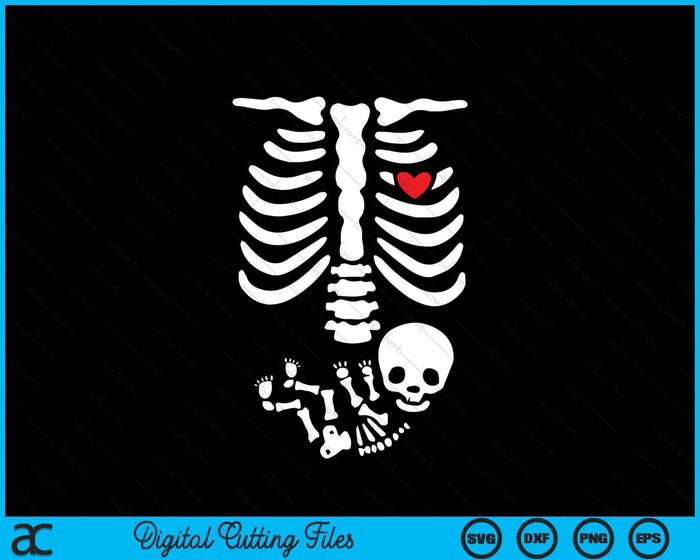 Pregnant Skeleton Costume Halloween SVG PNG Digital Printable Files Pregnant Skeleton Costume Halloween SVG PNG Digital Printable Files