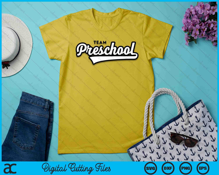 Preschool TEAM School Teacher Preschool Baseball-Style SVG PNG Digital Cutting Files Preschool TEAM School Teacher Preschool Baseball-Style SVG PNG Digital Cutting Files