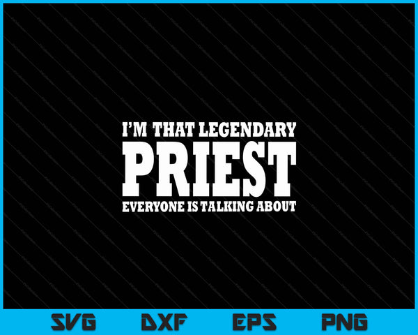 Priest Job Title Employee Worker Profession Priest SVG PNG Digital Cutting Files