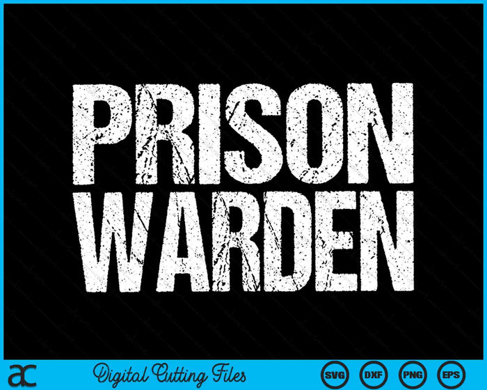 Prison Warden Police Officer Guard Lazy Halloween Costume SVG PNG Digital Cutting Files