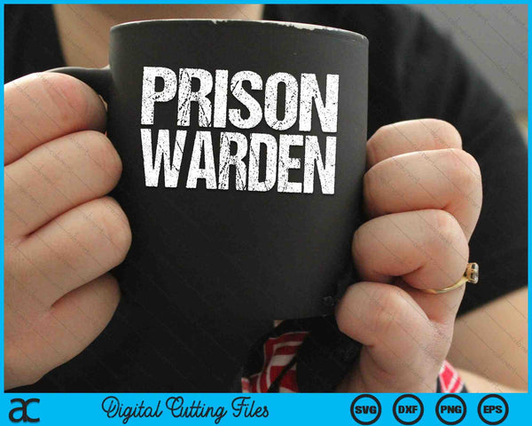 Prison Warden Police Officer Guard Lazy Halloween Costume SVG PNG Digital Cutting Files