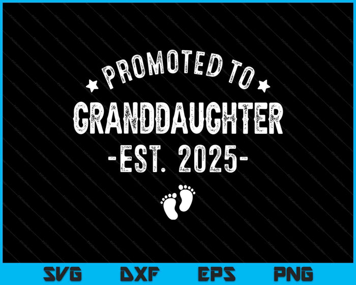 Promoted To Granddaughter 2025 Soon To Be First Time Granddaughter SVG PNG Digital Printable Files Promoted To Granddaughter 2025 Soon To Be First Time Granddaughter SVG PNG Digital Printable Files