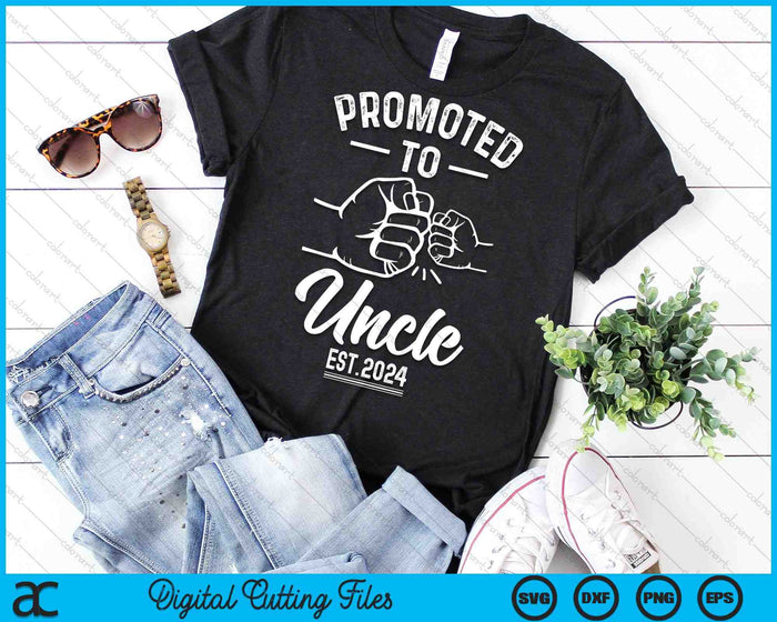 Promoted to Uncle 2024 Present For First Time New Uncle SVG PNG Digital Cutting Files Promoted to Uncle 2024 Present For First Time New Uncle SVG PNG Digital Cutting Files