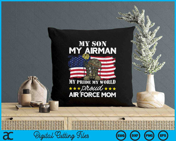 Proud Air Force Mom Air Force Graduation Military SVG PNG Digital Printable Files