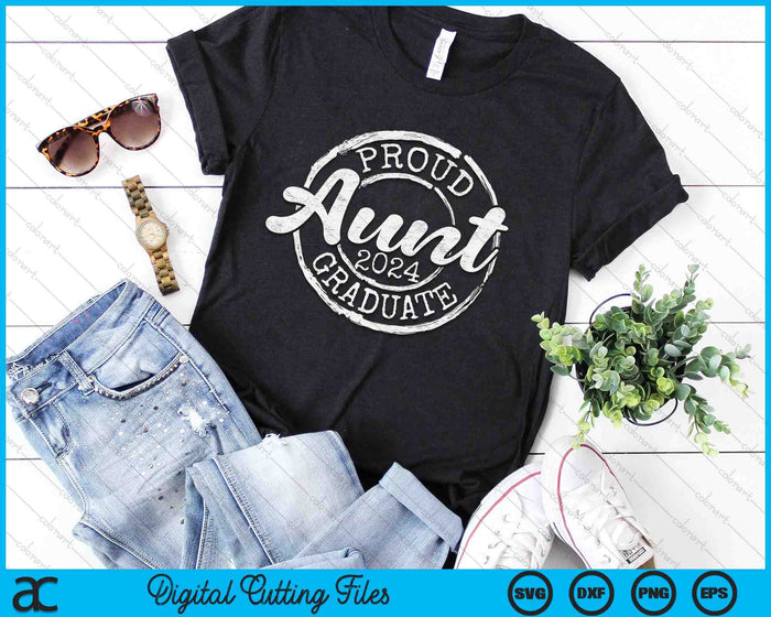 Proud Aunt Of A Senior 2024 Graduate Class Stamp Graduation SVG PNG Digital Cutting Files Proud Aunt Of A Senior 2024 Graduate Class Stamp Graduation SVG PNG Digital Cutting Files