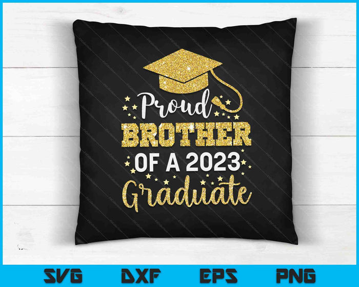 Orgulloso hermano de una clase de graduado de 2023 SVG PNG cortando archivos imprimibles Orgulloso hermano de una clase de graduado de 2023 SVG PNG cortando archivos imprimibles
