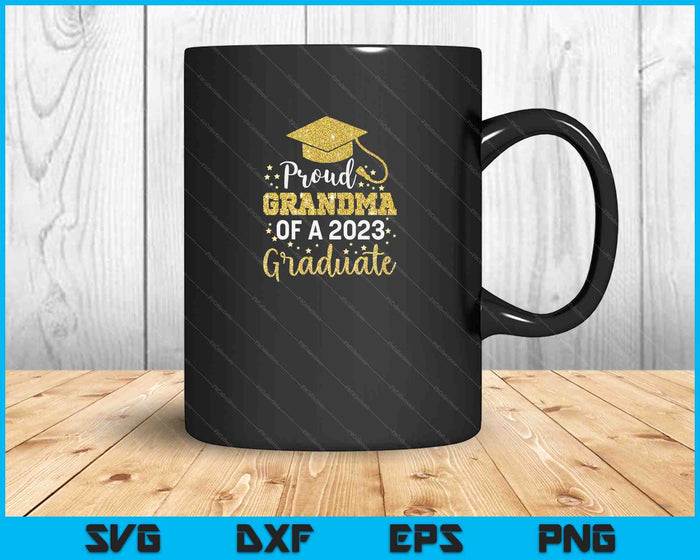 Orgullosa abuela de una clase de 2023 Graduado SVG PNG Cortando archivos imprimibles Orgullosa abuela de una clase de 2023 Graduado SVG PNG Cortando archivos imprimibles