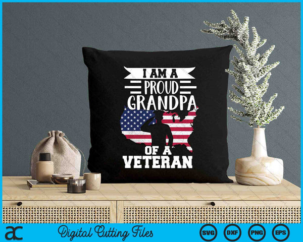 Proud Grandpa Veteran Nothing Scares Patriotic Veterans Day SVG PNG Digital Printable Files