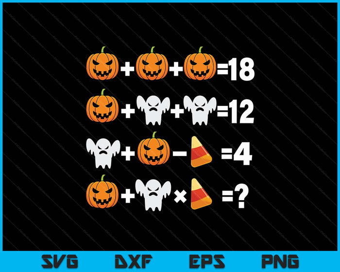 Pumpkin Ghost Equation Math Teacher Halloween Costume SVG PNG Digital Printable Files Pumpkin Ghost Equation Math Teacher Halloween Costume SVG PNG Digital Printable Files