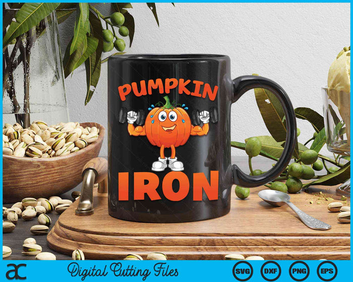 Pumpkin Iron Halloween Gym Workout Lifting Pun Funny SVG PNG Digital Cutting Files Pumpkin Iron Halloween Gym Workout Lifting Pun Funny SVG PNG Digital Cutting Files