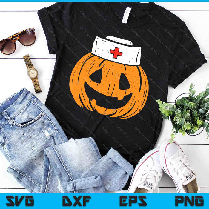 Enfermera de calabaza Disfraz de Halloween aterrador RN CNA ICU SVG PNG Archivos de corte digitales Enfermera de calabaza Disfraz de Halloween aterrador RN CNA ICU SVG PNG Archivos de corte digitales