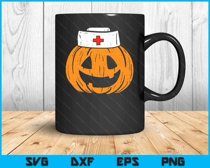 Enfermera de calabaza Disfraz de Halloween aterrador RN CNA ICU SVG PNG Archivos de corte digitales Enfermera de calabaza Disfraz de Halloween aterrador RN CNA ICU SVG PNG Archivos de corte digitales