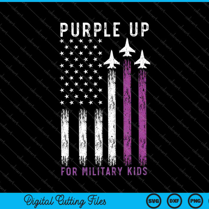 Purple Up Military Child US Flag Air Force SVG PNG Cutting Printable Files Purple Up Military Child US Flag Air Force SVG PNG Cutting Printable Files