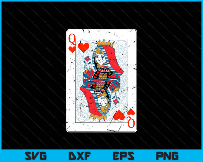 Queen Of Hearts Valentines Day Cool V-Day Couple Matching SVG PNG Digital Printable Files Queen Of Hearts Valentines Day Cool V-Day Couple Matching SVG PNG Digital Printable Files
