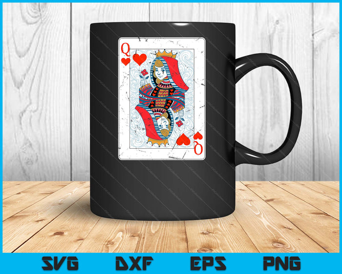Queen Of Hearts Valentines Day Cool V-Day Couple Matching SVG PNG Digital Printable Files Queen Of Hearts Valentines Day Cool V-Day Couple Matching SVG PNG Digital Printable Files