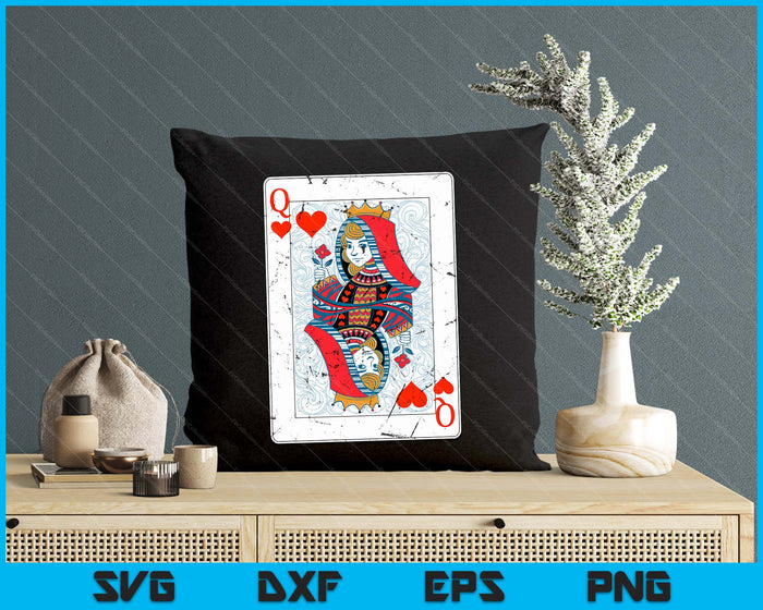 Queen Of Hearts Valentines Day Cool V-Day Couple Matching SVG PNG Digital Printable Files Queen Of Hearts Valentines Day Cool V-Day Couple Matching SVG PNG Digital Printable Files