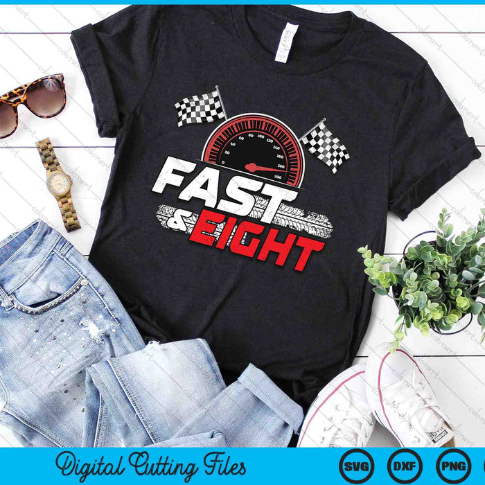 Race Car 8th Birthday Boy 8 Year Old Racing Car Driver SVG PNG Digital Printable Files Race Car 8th Birthday Boy 8 Year Old Racing Car Driver SVG PNG Digital Printable Files