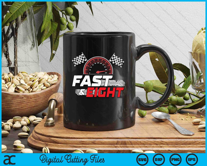 Race Car 8th Birthday Boy 8 Year Old Racing Car Driver SVG PNG Digital Printable Files Race Car 8th Birthday Boy 8 Year Old Racing Car Driver SVG PNG Digital Printable Files