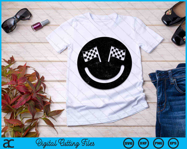 Racing smile for Race Car Parties SVG PNG Digital Cutting Files