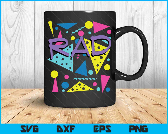 Rad 1980s Vintage Eighties Costume Party SVG PNG Archivos de corte digital Rad 1980s Vintage Eighties Costume Party SVG PNG Archivos de corte digital