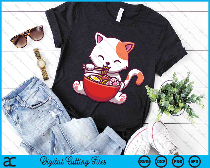 Ramen Cat Kawaii Anime Japanese Kawaii Neko SVG PNG Digital Cutting Files Ramen Cat Kawaii Anime Japanese Kawaii Neko SVG PNG Digital Cutting Files