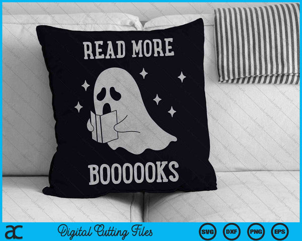 Read More Books Halloween Ghost SVG PNG Digital Cutting Files