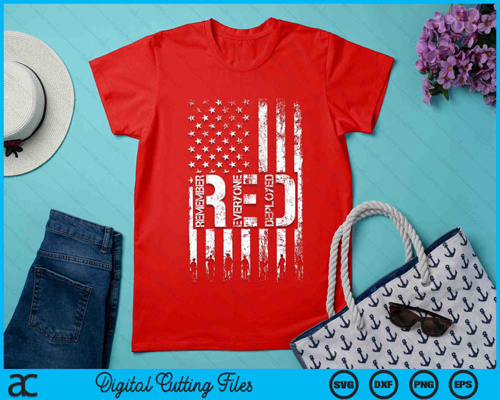 Red Friday Military Memorial Day Veterans Family 4 juli SVG PNG digitale snijbestanden Red Friday Military Memorial Day Veterans Family 4 juli SVG PNG digitale snijbestanden