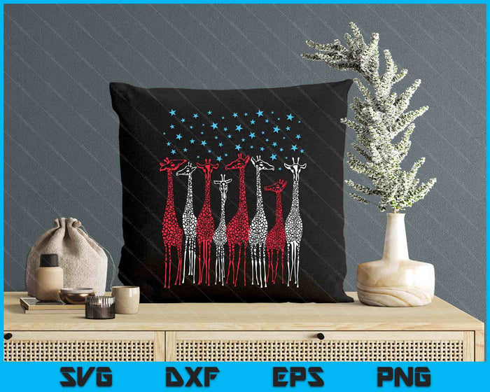 Red White And Blue Giraffe 4th Of July Patriotic SVG PNG Digital Printable Files Red White And Blue Giraffe 4th Of July Patriotic SVG PNG Digital Printable Files