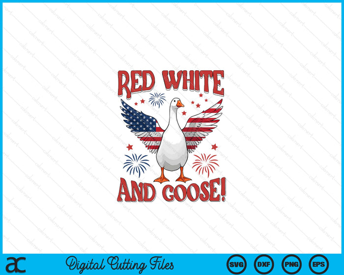 Red White and Goose 4th of July American Flag Patriotic USA SVG PNG Digital Printable Files Red White and Goose 4th of July American Flag Patriotic USA SVG PNG Digital Printable Files
