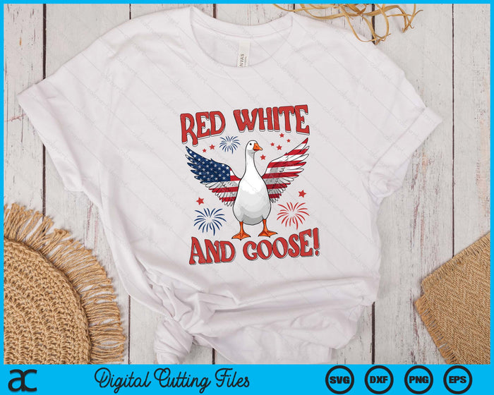 Red White and Goose 4th of July American Flag Patriotic USA SVG PNG Digital Printable Files Red White and Goose 4th of July American Flag Patriotic USA SVG PNG Digital Printable Files