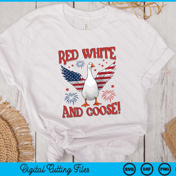 Red White and Goose 4th of July American Flag Patriotic USA SVG PNG Digital Printable Files Red White and Goose 4th of July American Flag Patriotic USA SVG PNG Digital Printable Files