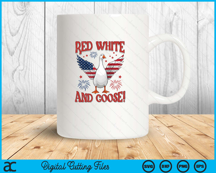 Red White and Goose 4th of July American Flag Patriotic USA SVG PNG Digital Printable Files Red White and Goose 4th of July American Flag Patriotic USA SVG PNG Digital Printable Files