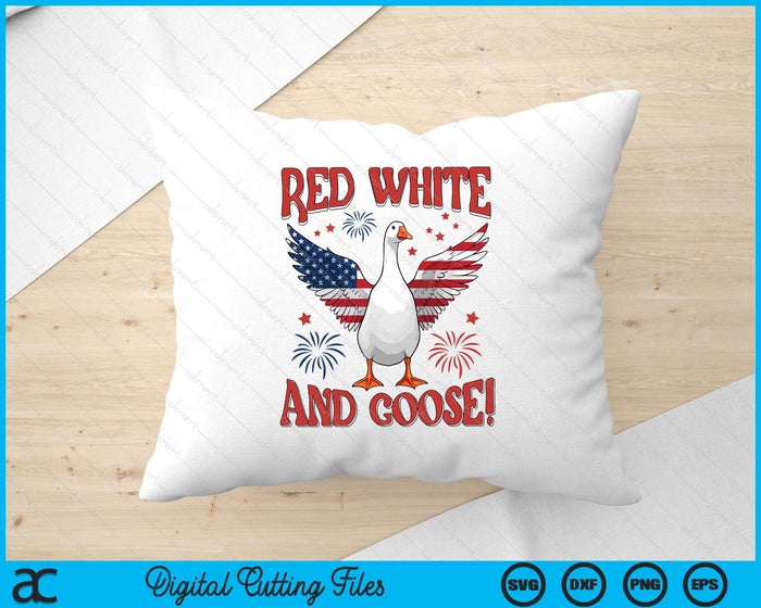 Red White and Goose 4th of July American Flag Patriotic USA SVG PNG Digital Printable Files Red White and Goose 4th of July American Flag Patriotic USA SVG PNG Digital Printable Files