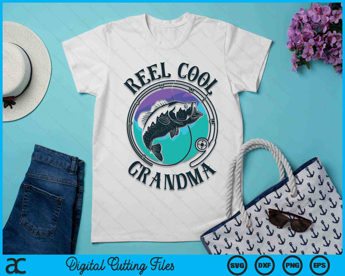 Reel Cool Grandma Fishing Grandma Gifts Mother's Day SVG PNG File Reel Cool Grandma Fishing Grandma Gifts Mother's Day SVG PNG File