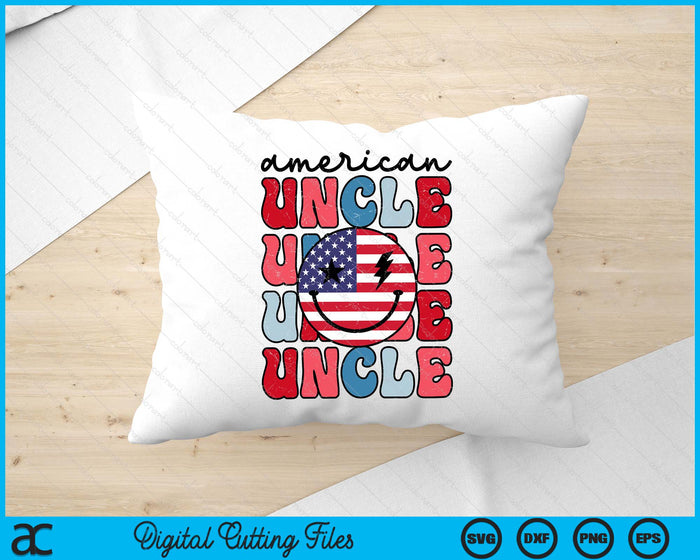 Retro American Uncle American Flag Cute 4th Of July Patriotic SVG PNG Digital Cutting Files Retro American Uncle American Flag Cute 4th Of July Patriotic SVG PNG Digital Cutting Files