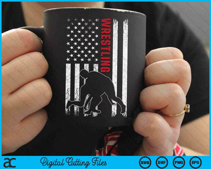 Retro American Wrestling Apparel Bandera de EE. UU. Lucha libre SVG PNG Archivos de corte digital Retro American Wrestling Apparel Bandera de EE. UU. Lucha libre SVG PNG Archivos de corte digital