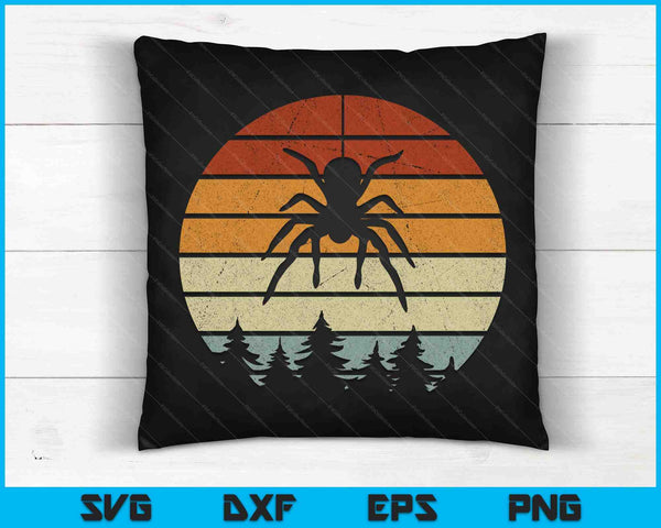 Retro Arachnid Tarantula Spider SVG PNG Digital Printable Files
