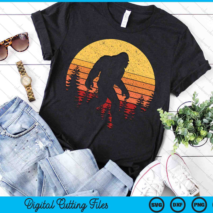 Retro Bigfoot Believer Silhouette Sasquatch Hide And Seek SVG PNG Digital Printable Files Retro Bigfoot Believer Silhouette Sasquatch Hide And Seek SVG PNG Digital Printable Files