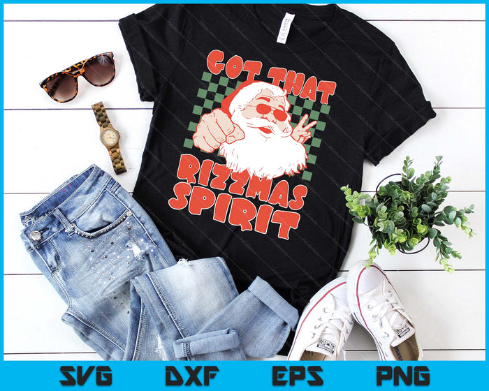 Retro Funny Christmas Rizz Meme Got That Rizzmas Spirit SVG PNG Digital Printable Files Retro Funny Christmas Rizz Meme Got That Rizzmas Spirit SVG PNG Digital Printable Files