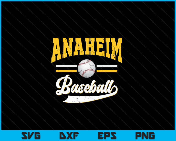 Retro Game Day Vintage Anaheim Baseball SVG PNG Digital Cutting Files Retro Game Day Vintage Anaheim Baseball SVG PNG Digital Cutting Files