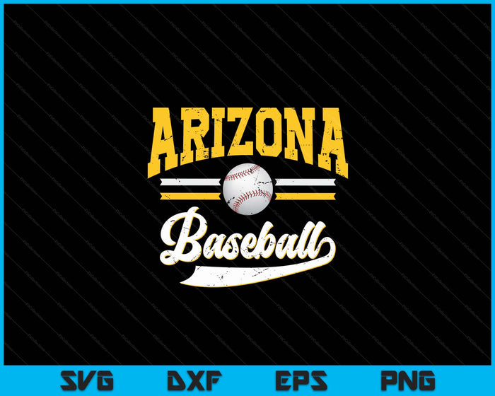 Retro Game Day Vintage Arizona Baseball SVG PNG Digital Cutting Files Retro Game Day Vintage Arizona Baseball SVG PNG Digital Cutting Files