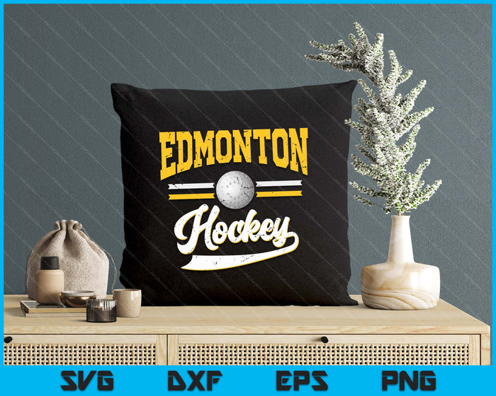 Retro Game Day Vintage Edmonton Hockey SVG PNG Digital Cutting Files Retro Game Day Vintage Edmonton Hockey SVG PNG Digital Cutting Files