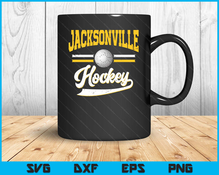 Retro Game Day Vintage Jacksonville Hockey SVG PNG Digital Cutting Files Retro Game Day Vintage Jacksonville Hockey SVG PNG Digital Cutting Files